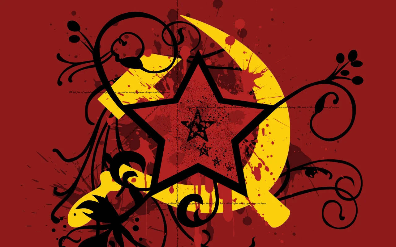 Æstetisk Sovjetunionens Flag Wallpaper