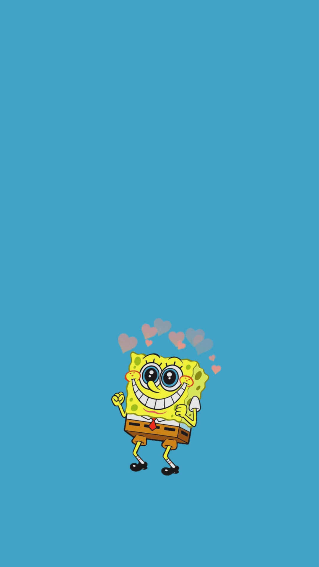 Spongebob looking out to sea - an aesthetic wallpaper.