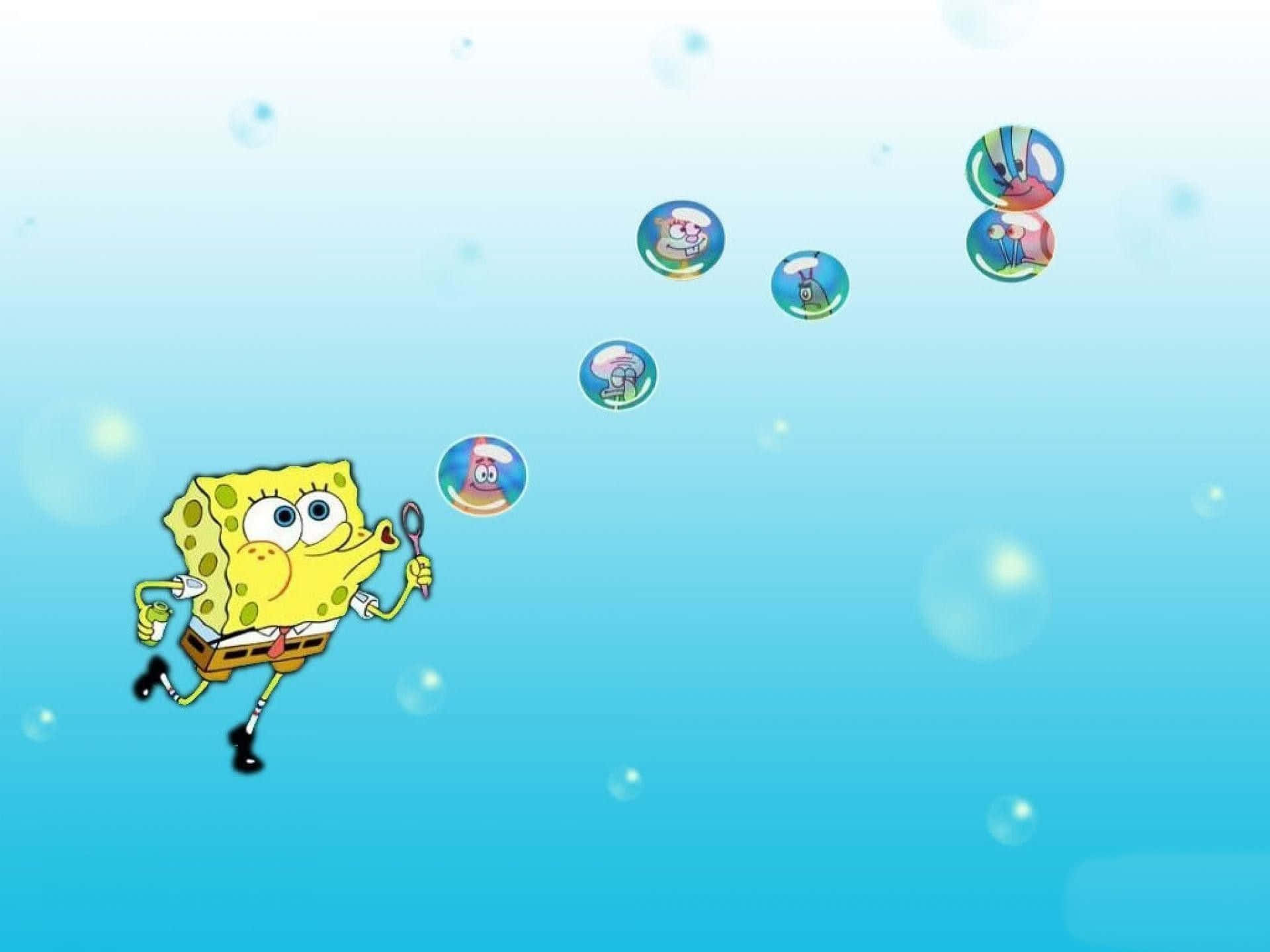 Blasenästhetik Spongebob Desktop Wallpaper