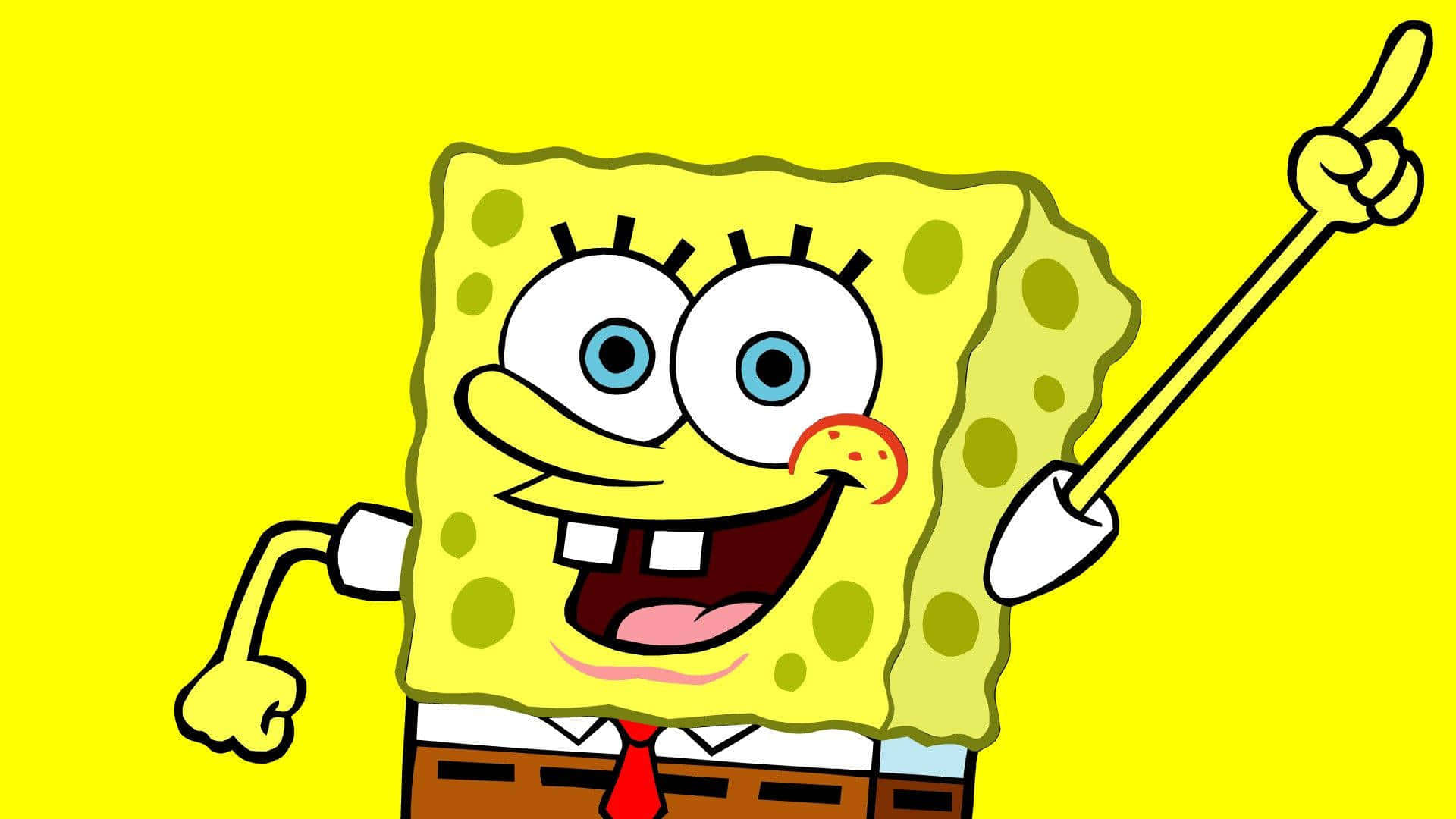 Få kreativ med din bærbare og tilføj et strejf af Spongebob-stil med denne Aestetisk Spongebob bærbare. Wallpaper