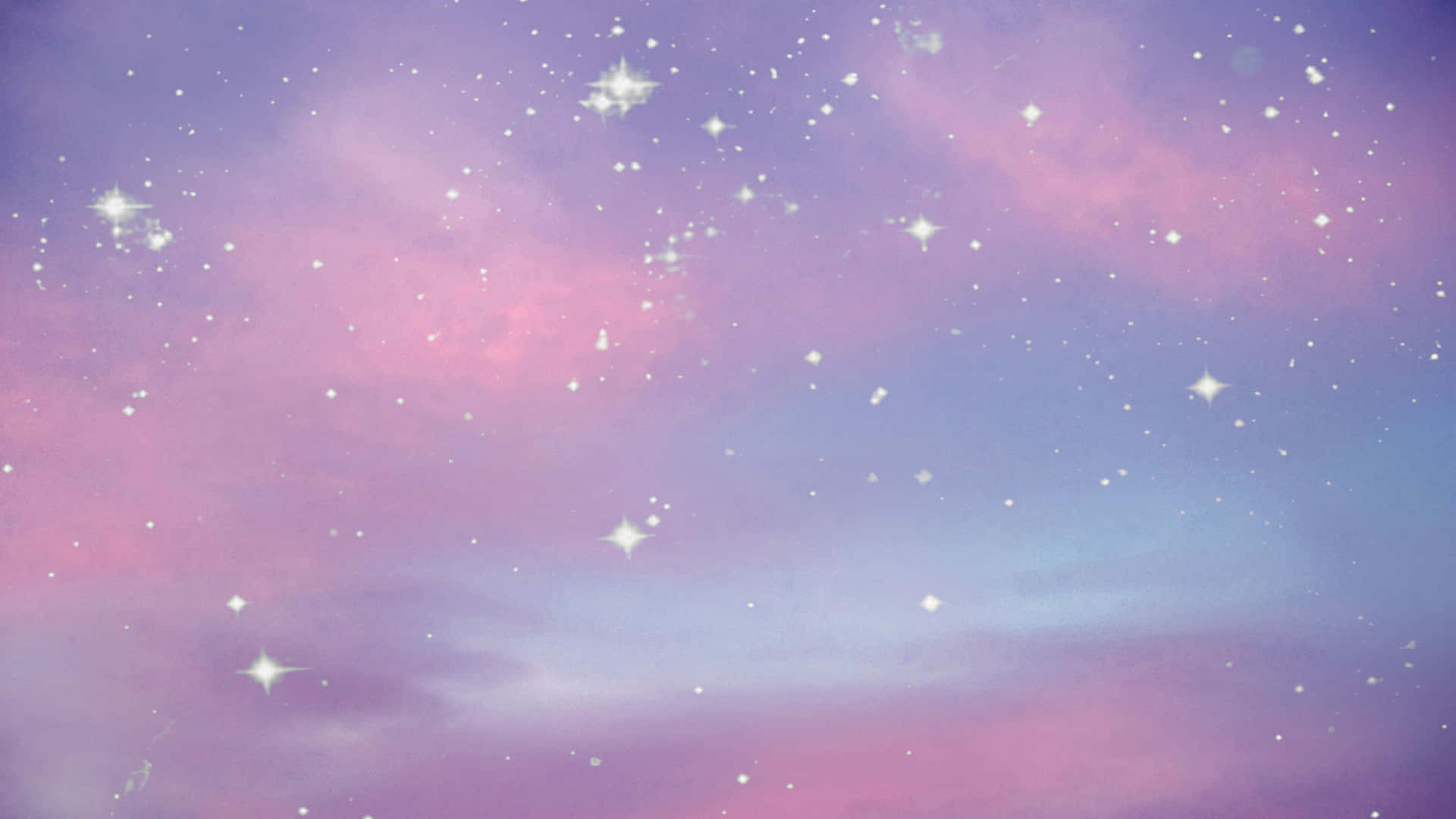 A Pink And Purple Sky With Stars And Stars Wallpaper