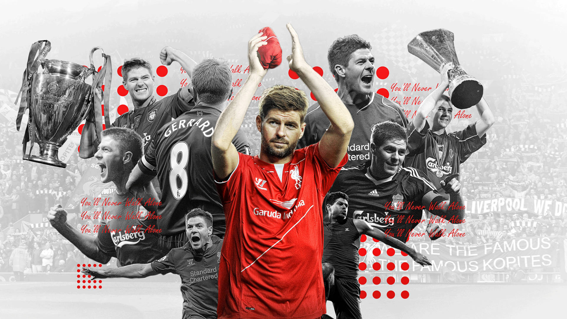 Aesthetic Steven Gerrard Football Background
