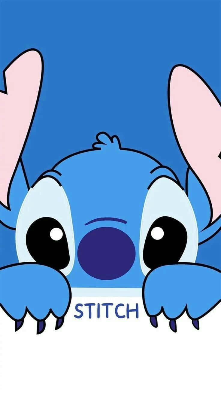 Aesthetic Shy Alien Stitch Disney Wallpaper
