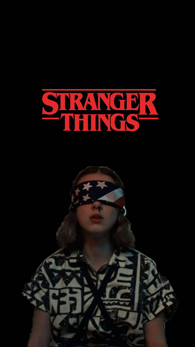 Millie Bobby Brown som Eleven i Stranger Things pryder din skrivebordsbaggrund! Wallpaper