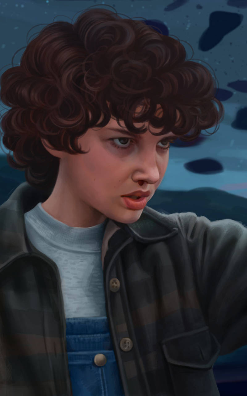 Uncovering a hidden adventure - Eleven from Stranger Things Wallpaper