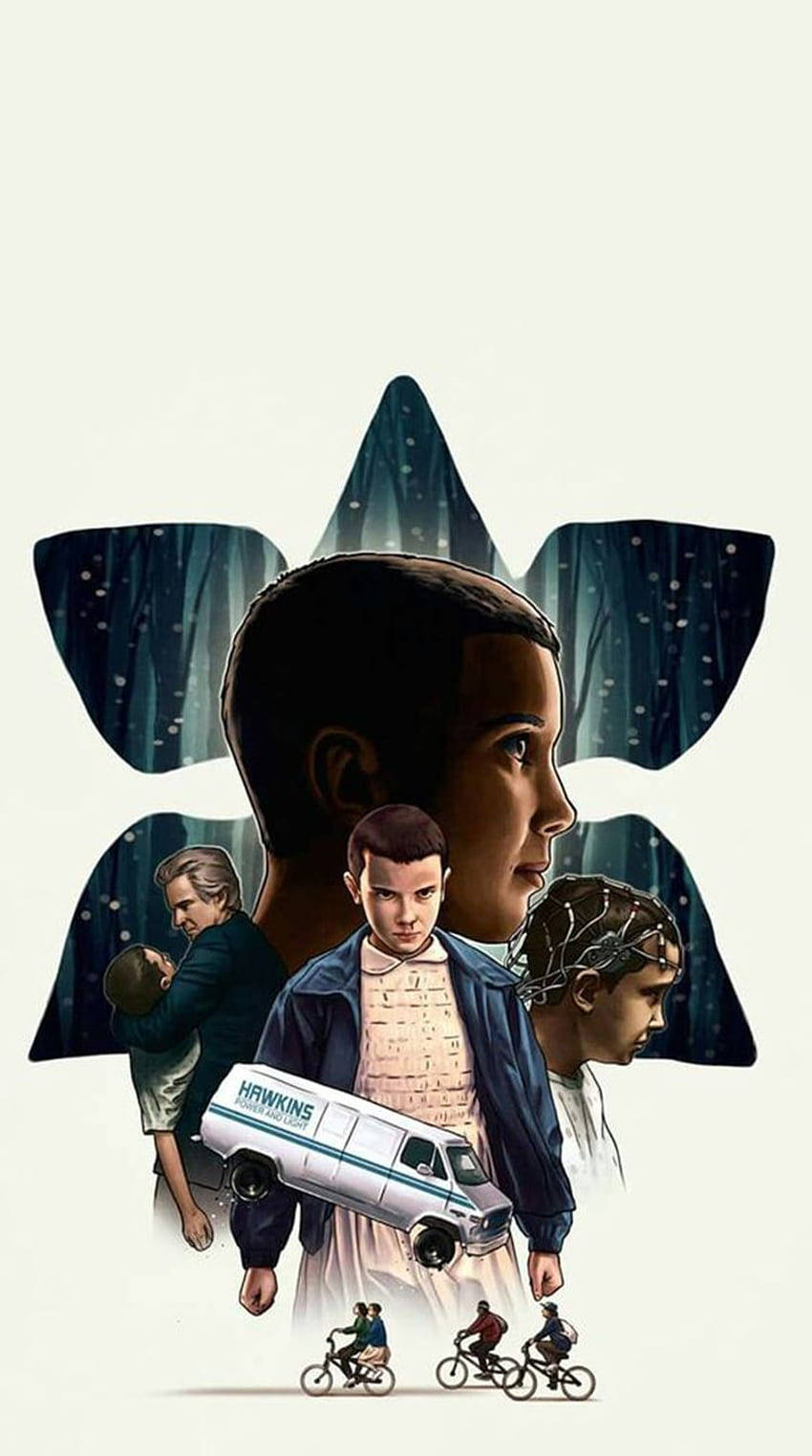 Aesthetic Stranger Things Eleven With Blonde Hair Wallpaper