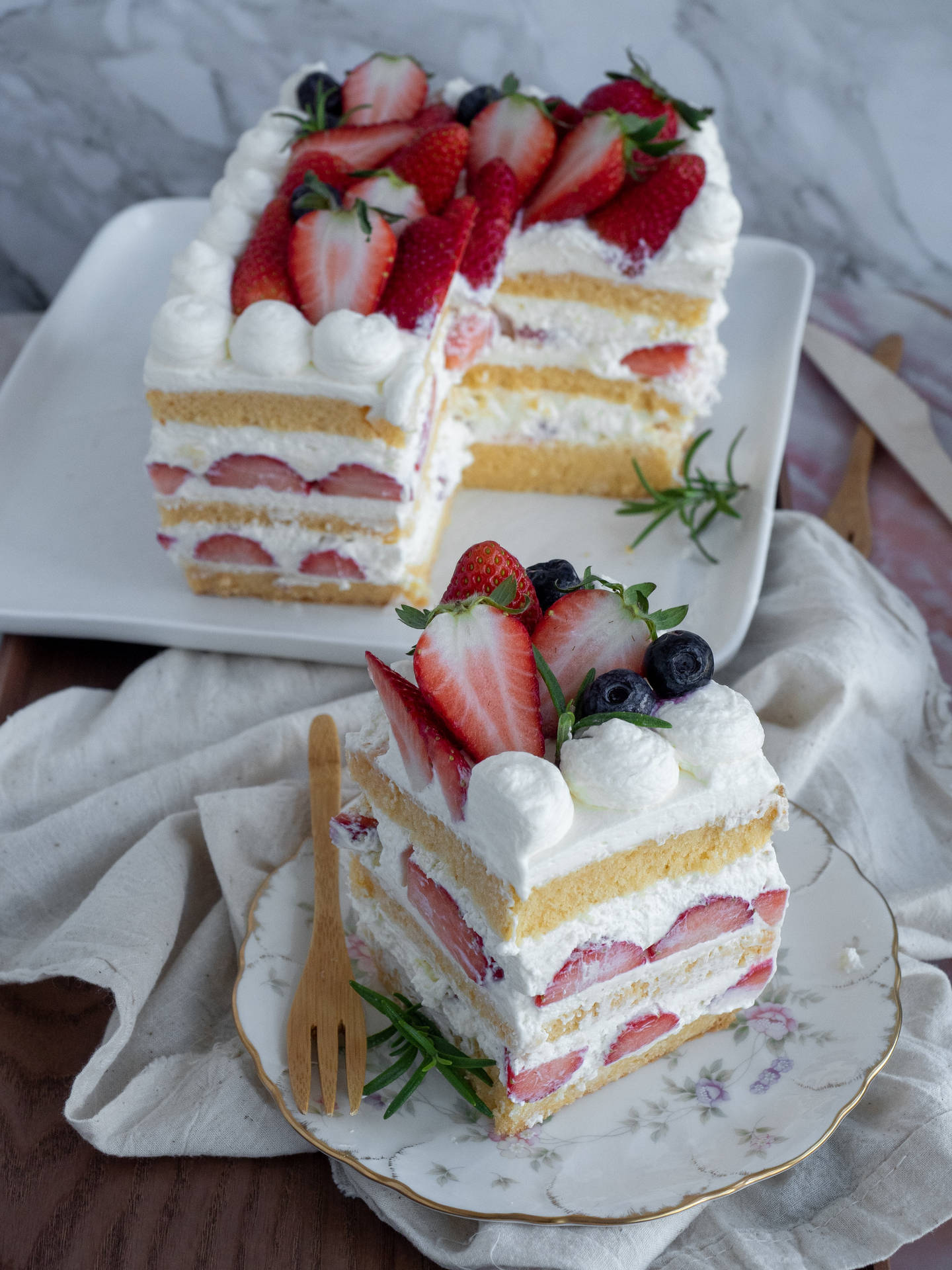 Aesthetic Strawberry Shortcake