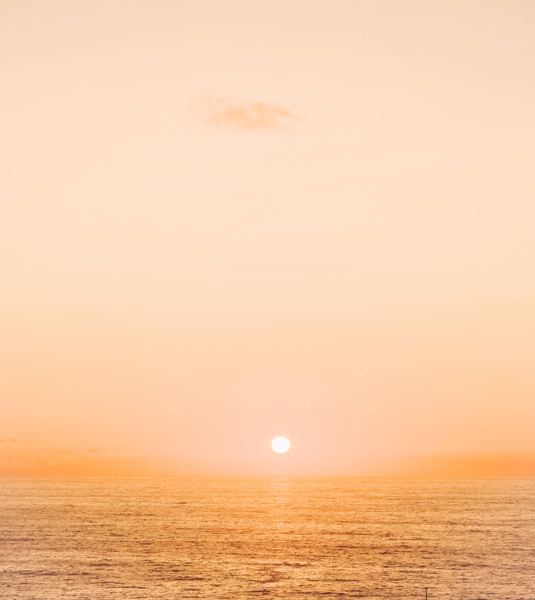 Aesthetic Sunset In Beige Background