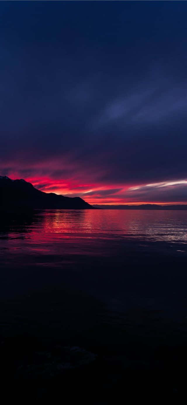 Æstetisk Sunset Iphone 640 X 1385 Wallpaper