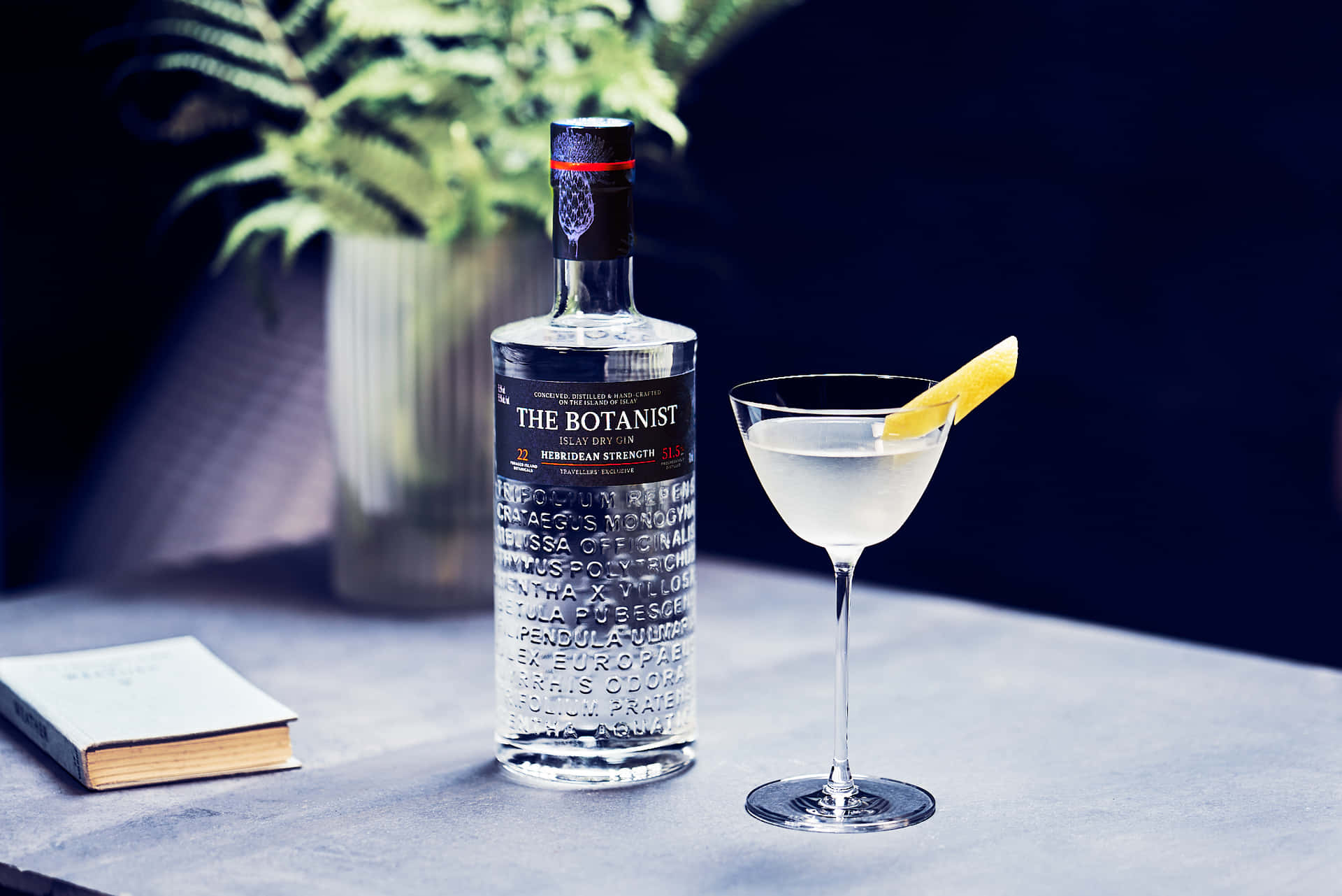 Aesthetic The Botanist Islay Dry Gin Alcoholic Drink Wallpaper