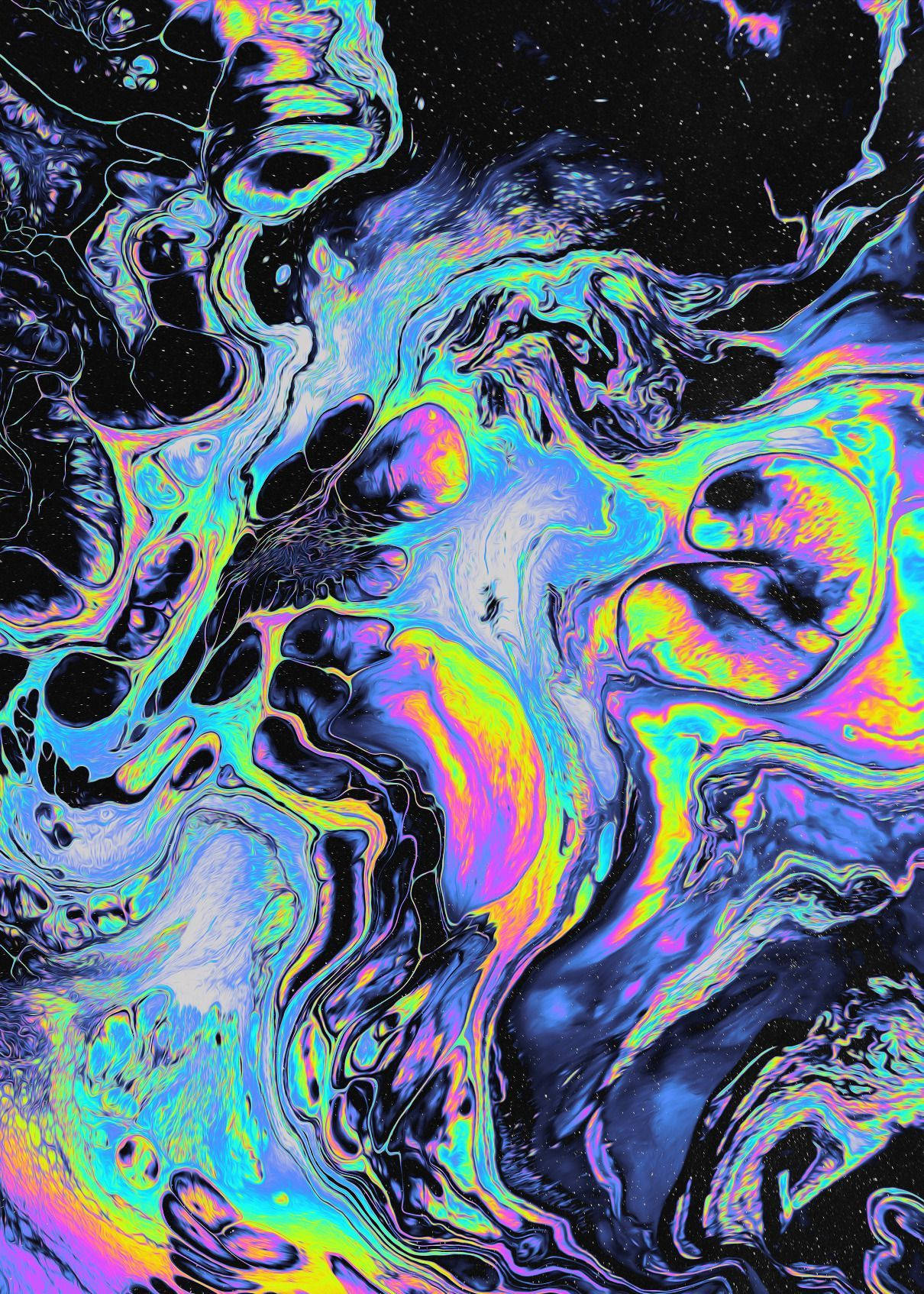 A Colorful Painting Of A Liquid With Swirls Wallpaper