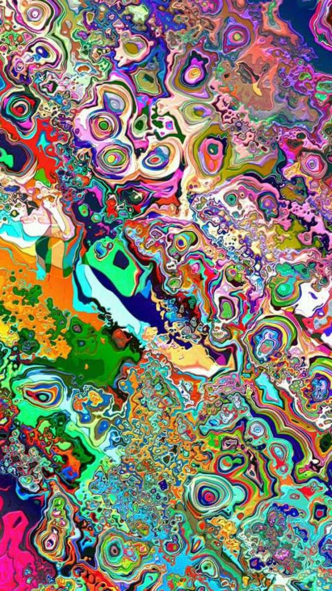 Esploraun Mondo Multicolore Di Forme E Motivi Ipnotici. Sfondo