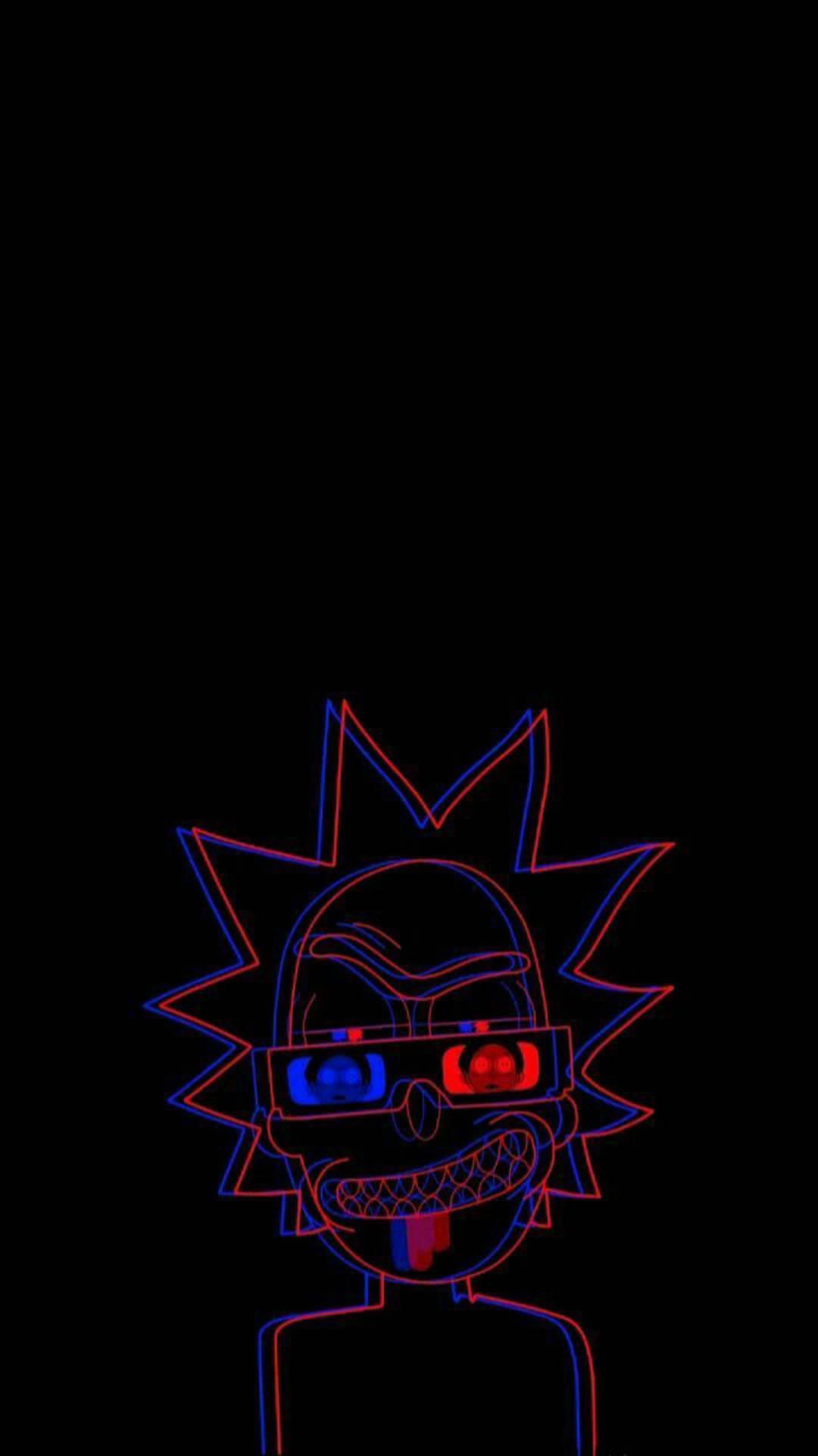 Aesthetic Trippy Rick Sanchez Rick And Morty Background