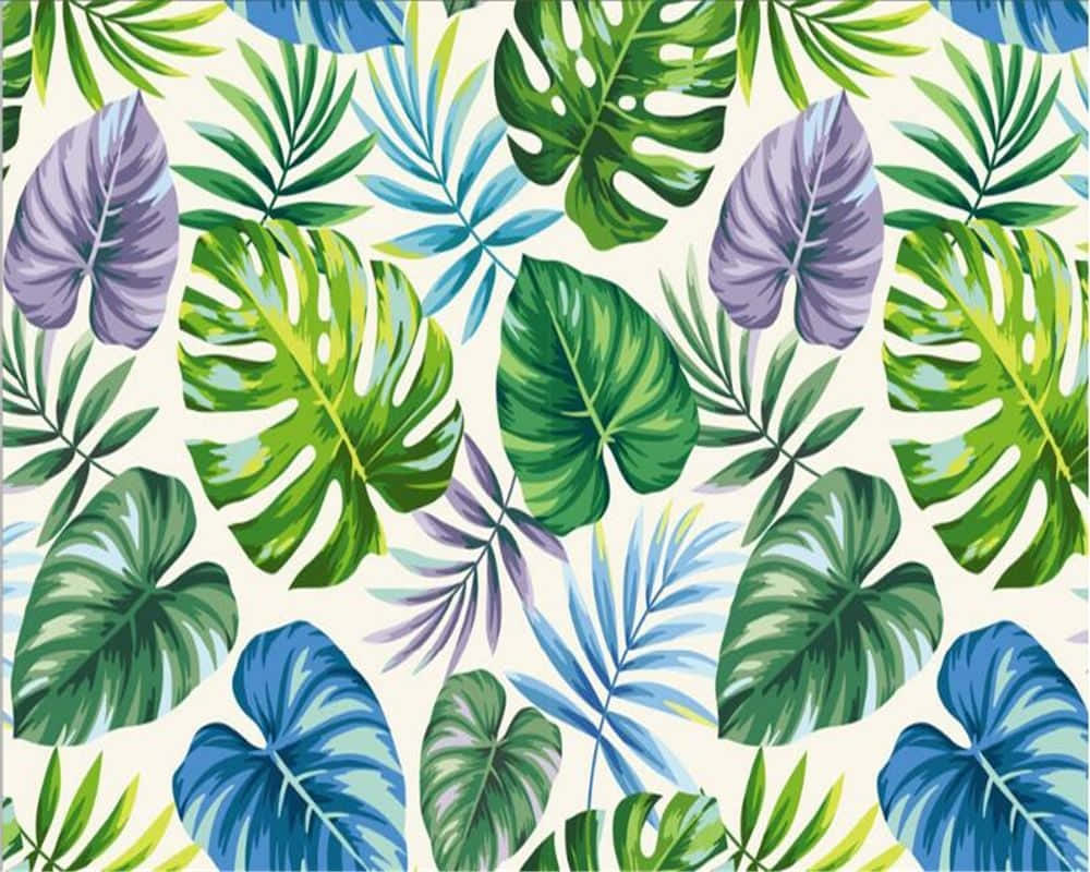 Dyk ned i denne tropiske æstetik Wallpaper