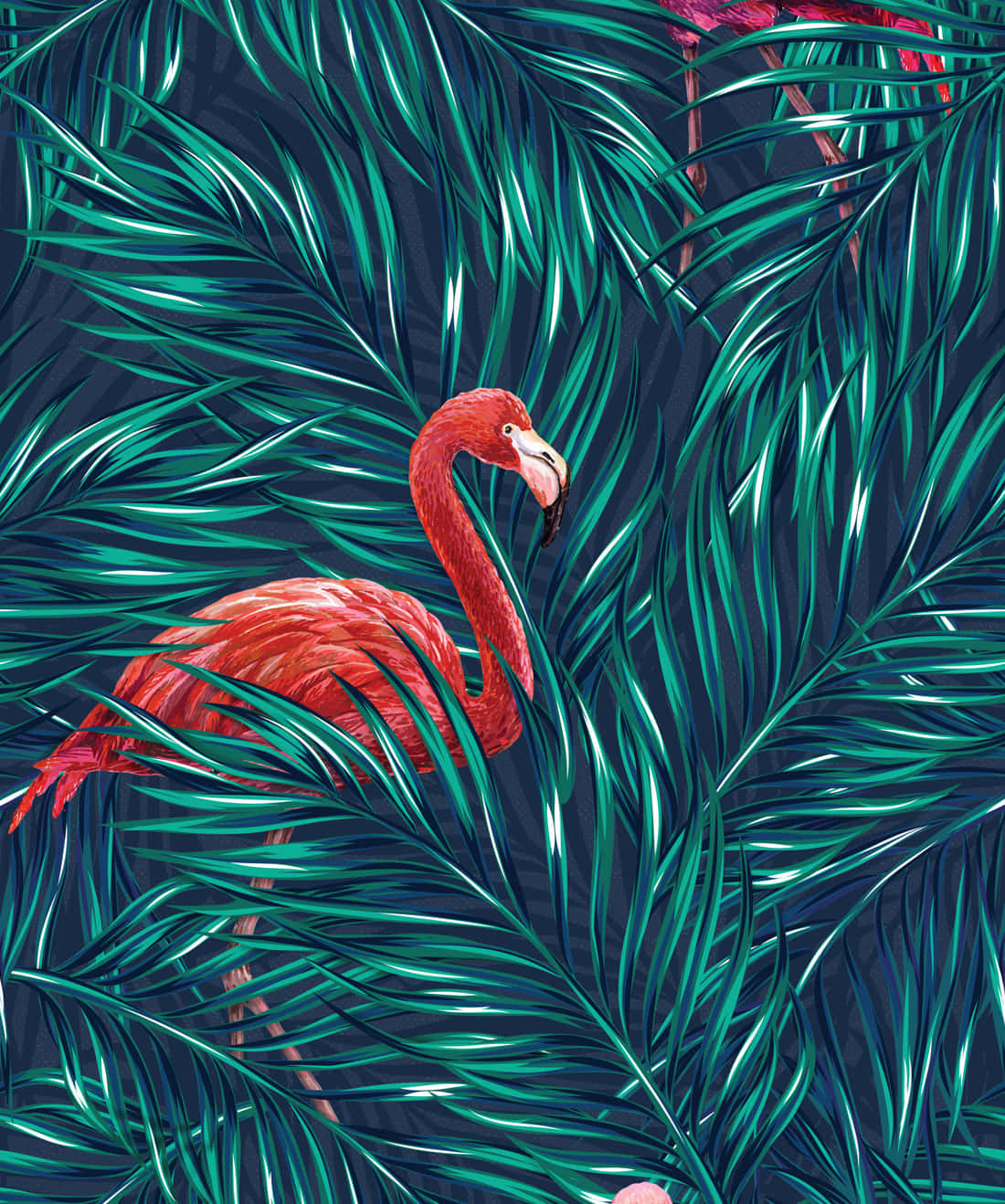 En Drømmende Tropisk Paradis Vibe. Wallpaper