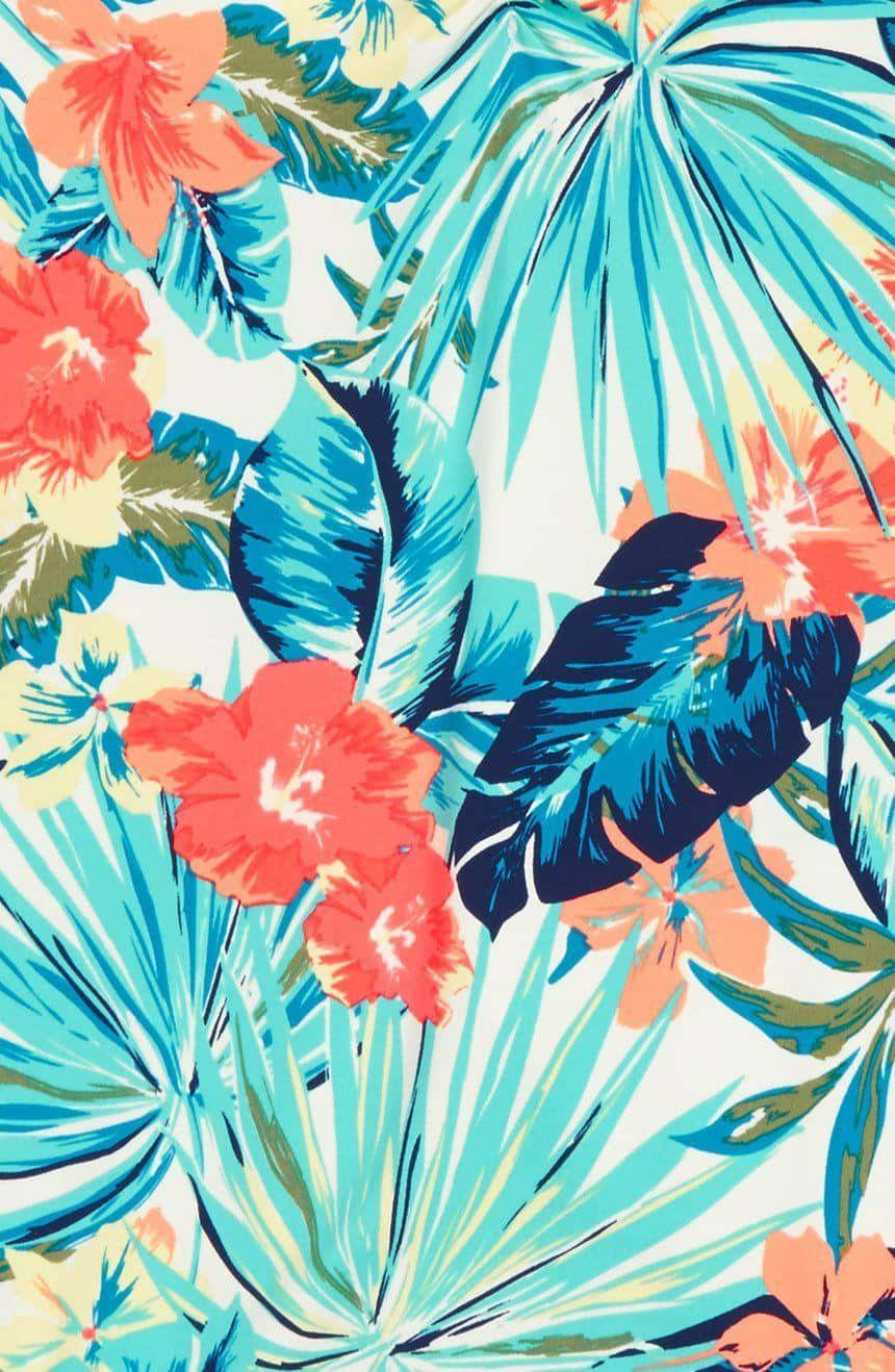 Slap af sommerdage æstetisk tropisk strand tapet Wallpaper