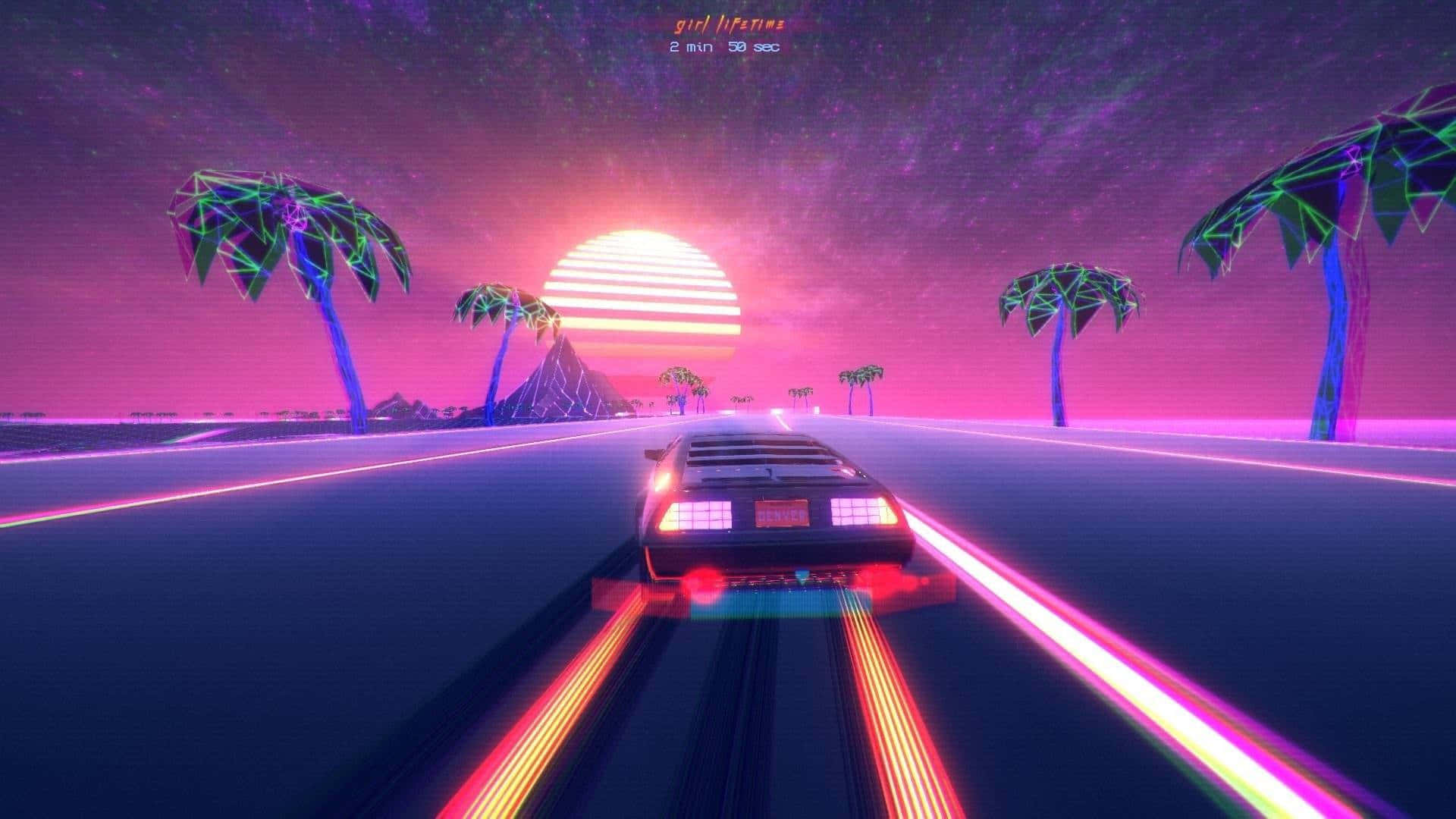 Hazlo Ordinario Extraordinario Con Aesthetic Vaporwave. Fondo de pantalla