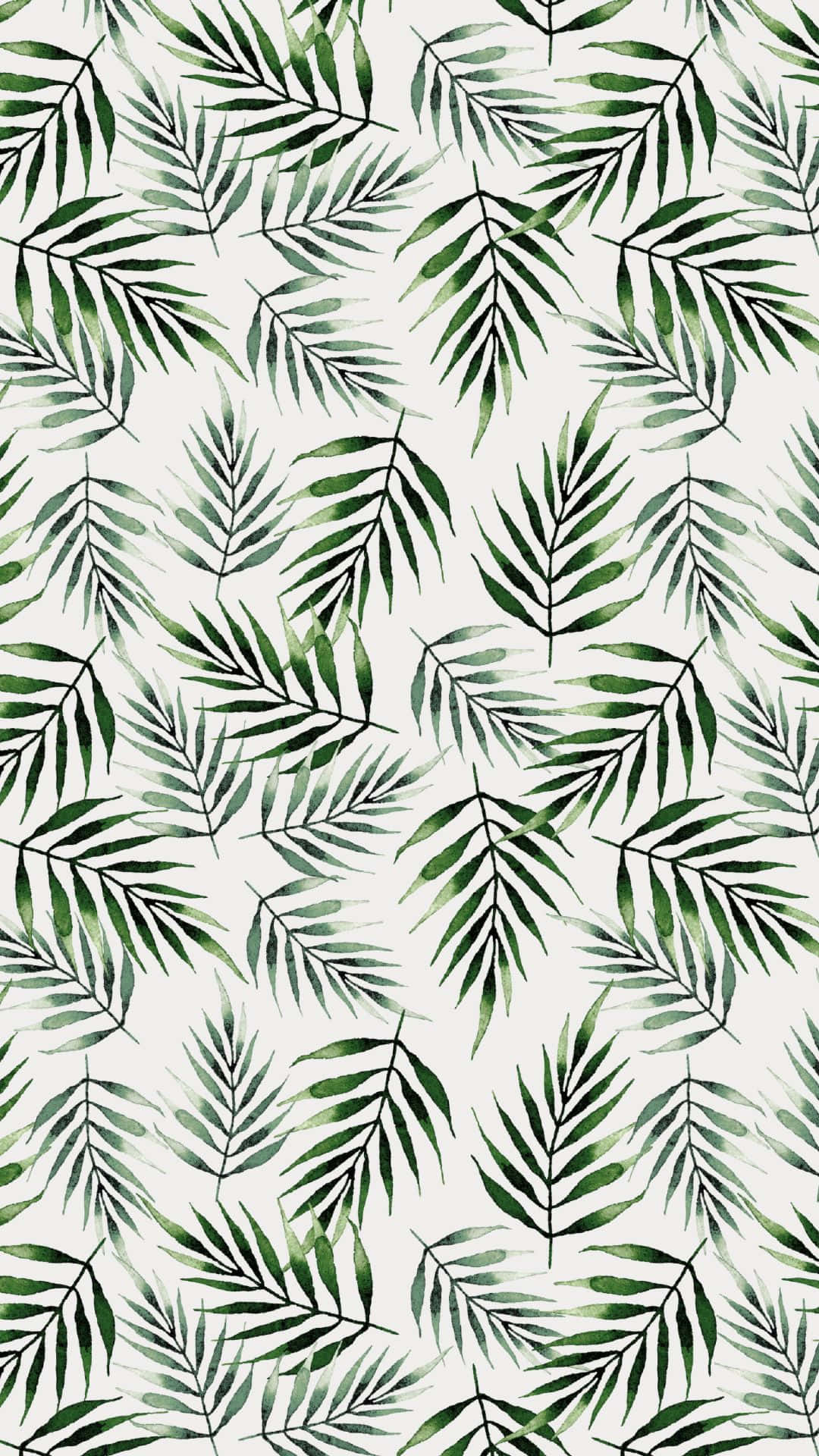 Green Leaves Aesthetic Vsco Pattern Background