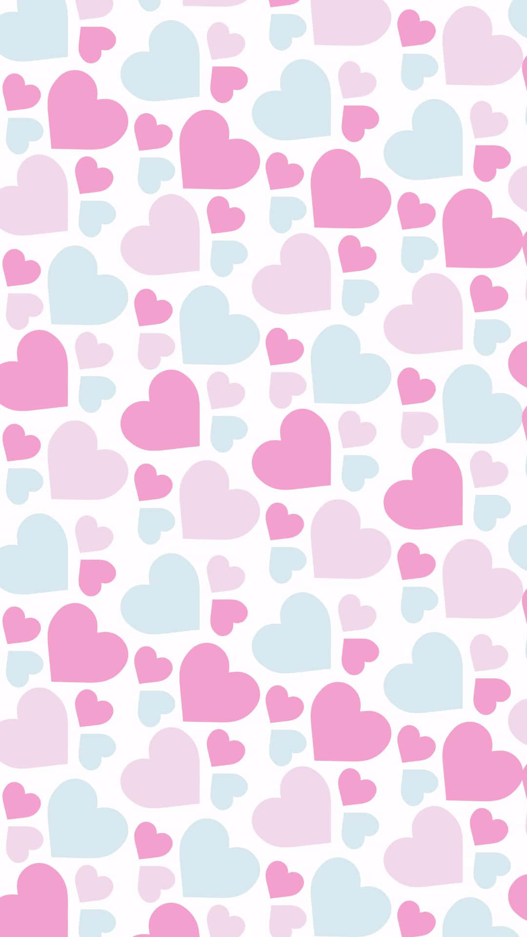 Æstetisk VSCO Pink Heart Pattern Baggrund