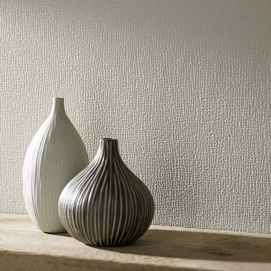 Aesthetic White Vase Still Life Wallpaper