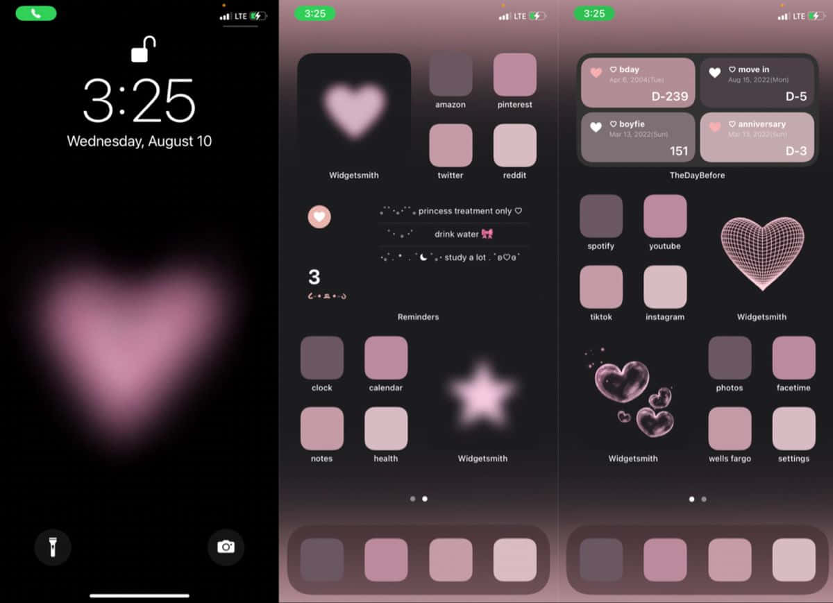 A Pink And White Iphone With A Heart Icon
