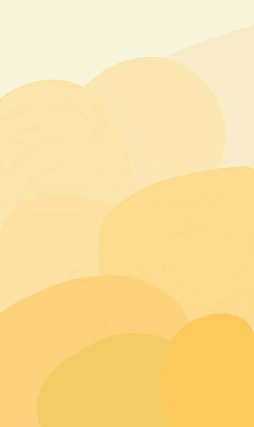 Bright and Warm Aesthetic of a Golden Yellow Sun Wallpaper