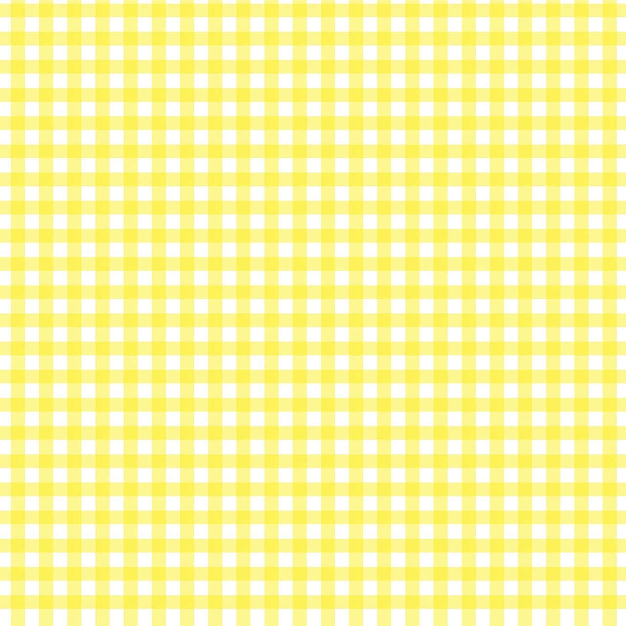 Download Aesthetic Bright Yellow Plaid Wallpaper 
