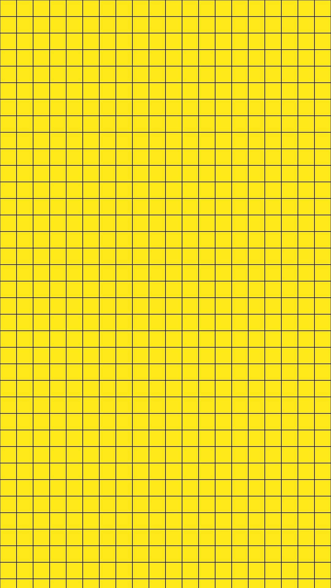 Ästhetischesstarkes Gelbes Karomuster Wallpaper