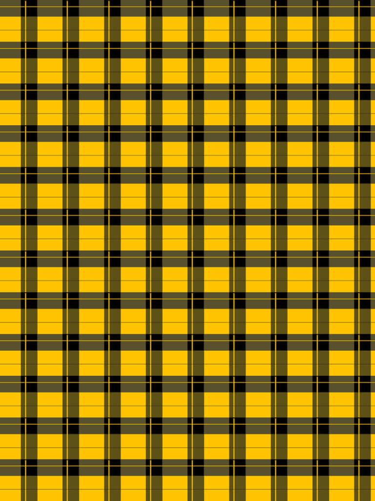 A Yellow And Black Plaid Pattern Wallpaper