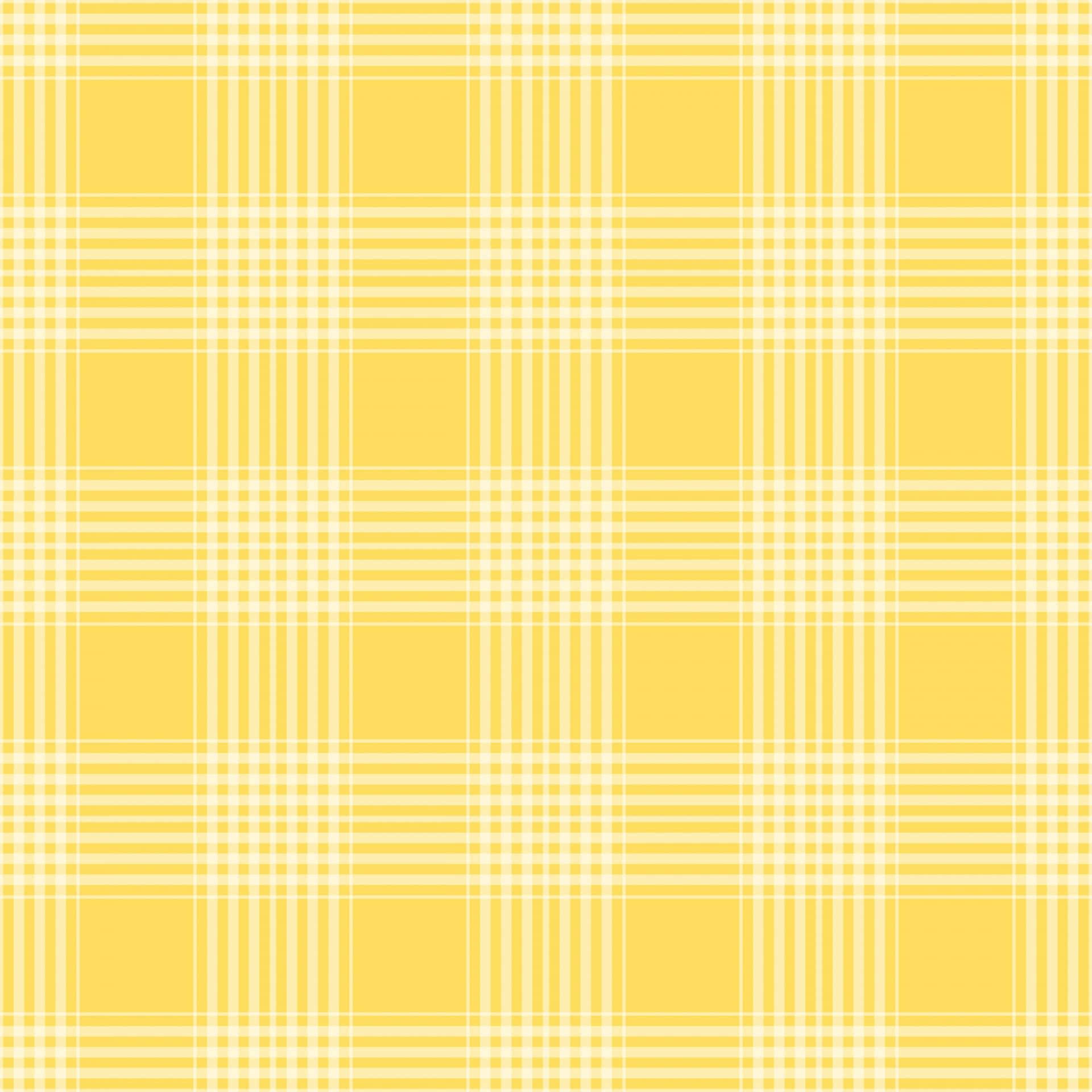 'Make a bold statement with Aesthetic Yellow Plaid!' Wallpaper