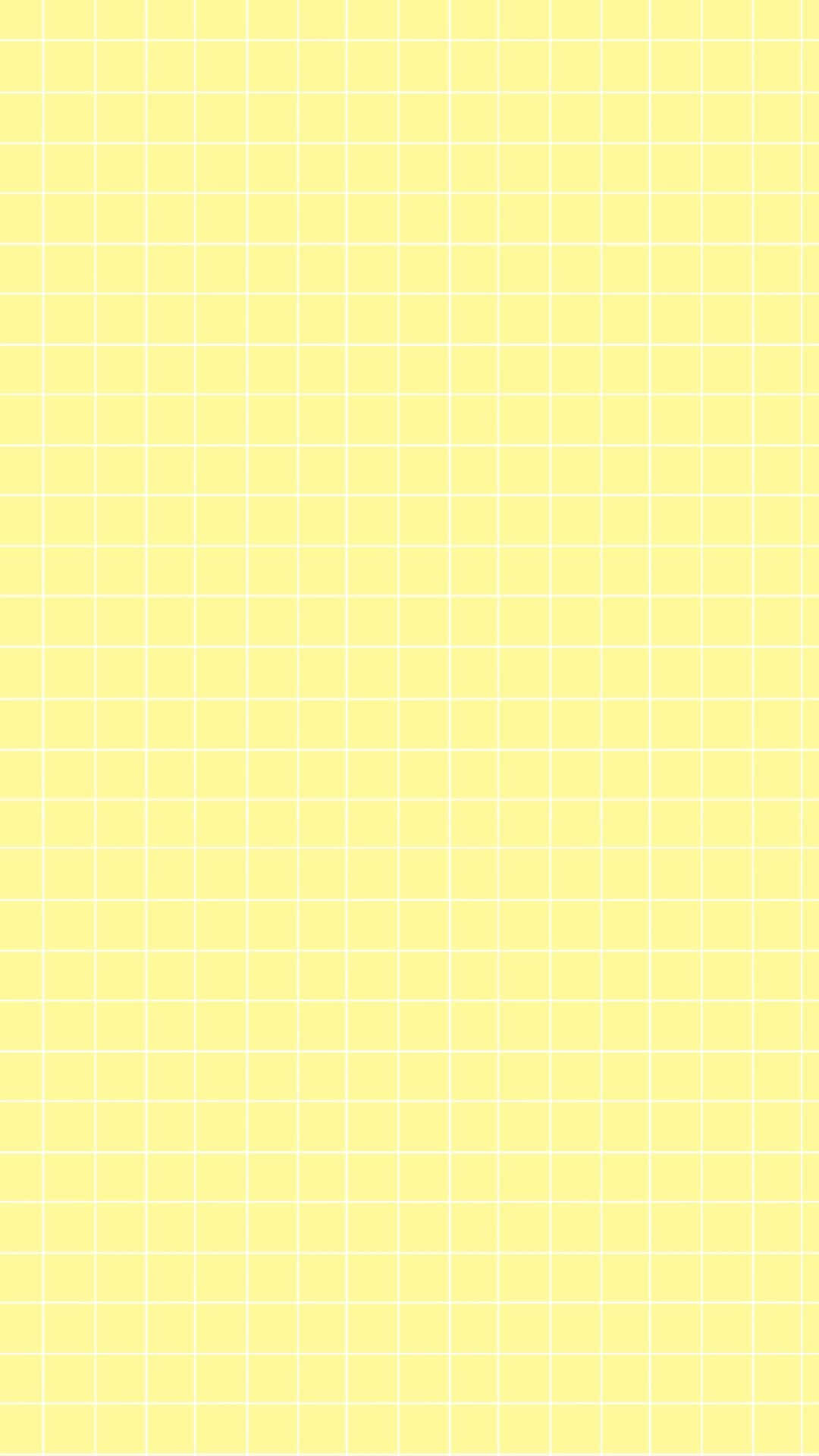 Æstetisk gul uklar plaidd Wallpaper