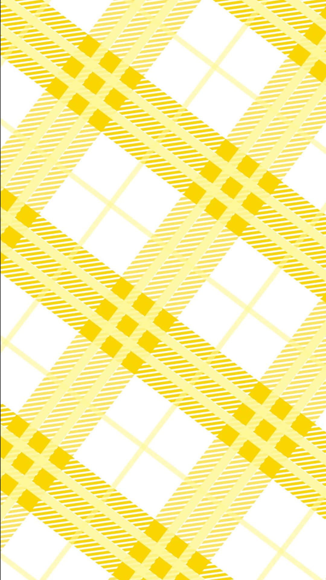Bring home the subtle beauty of aesthetic yellow plaid Wallpaper