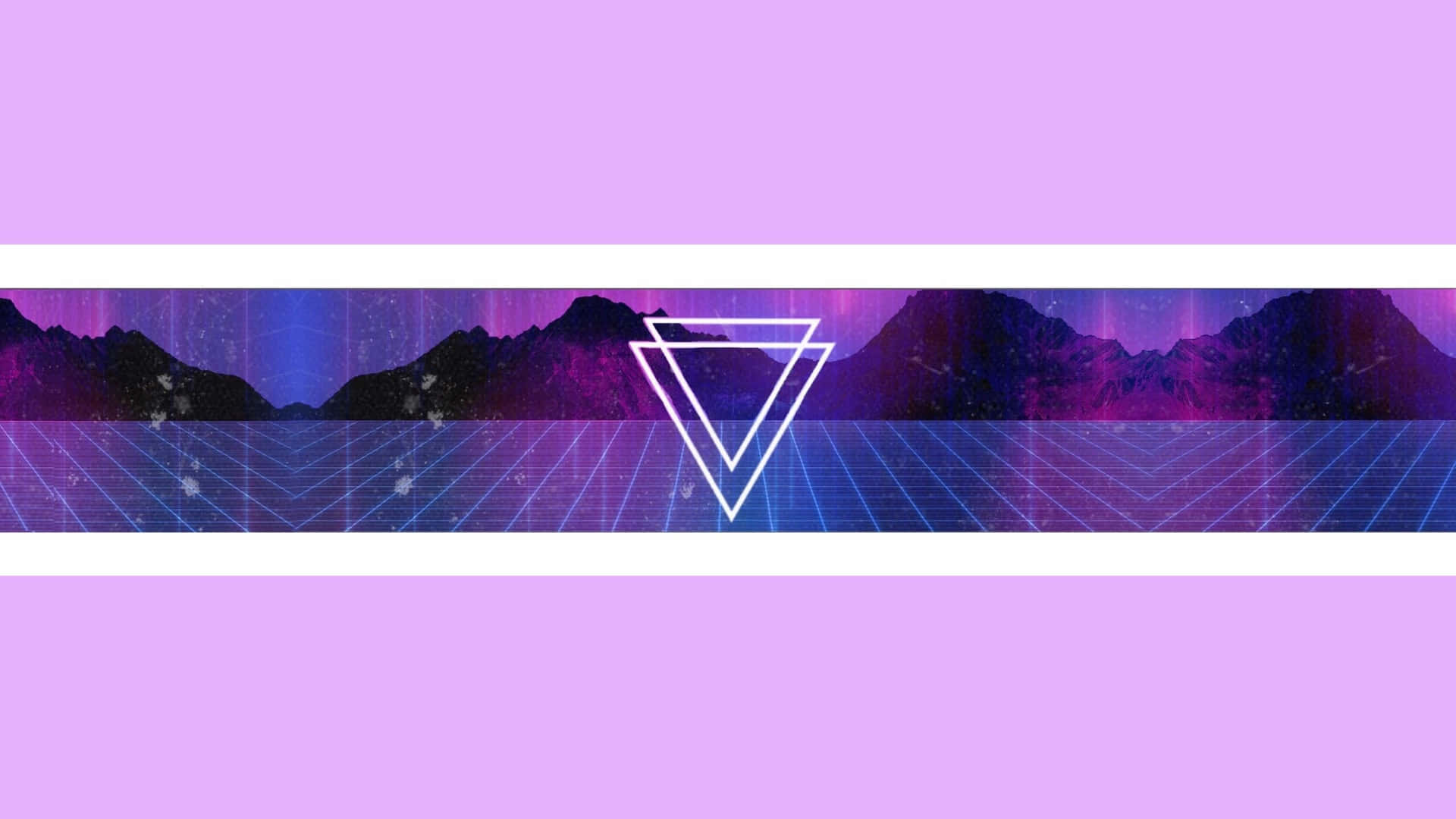 A Purple Background With A Triangle In The Middle
