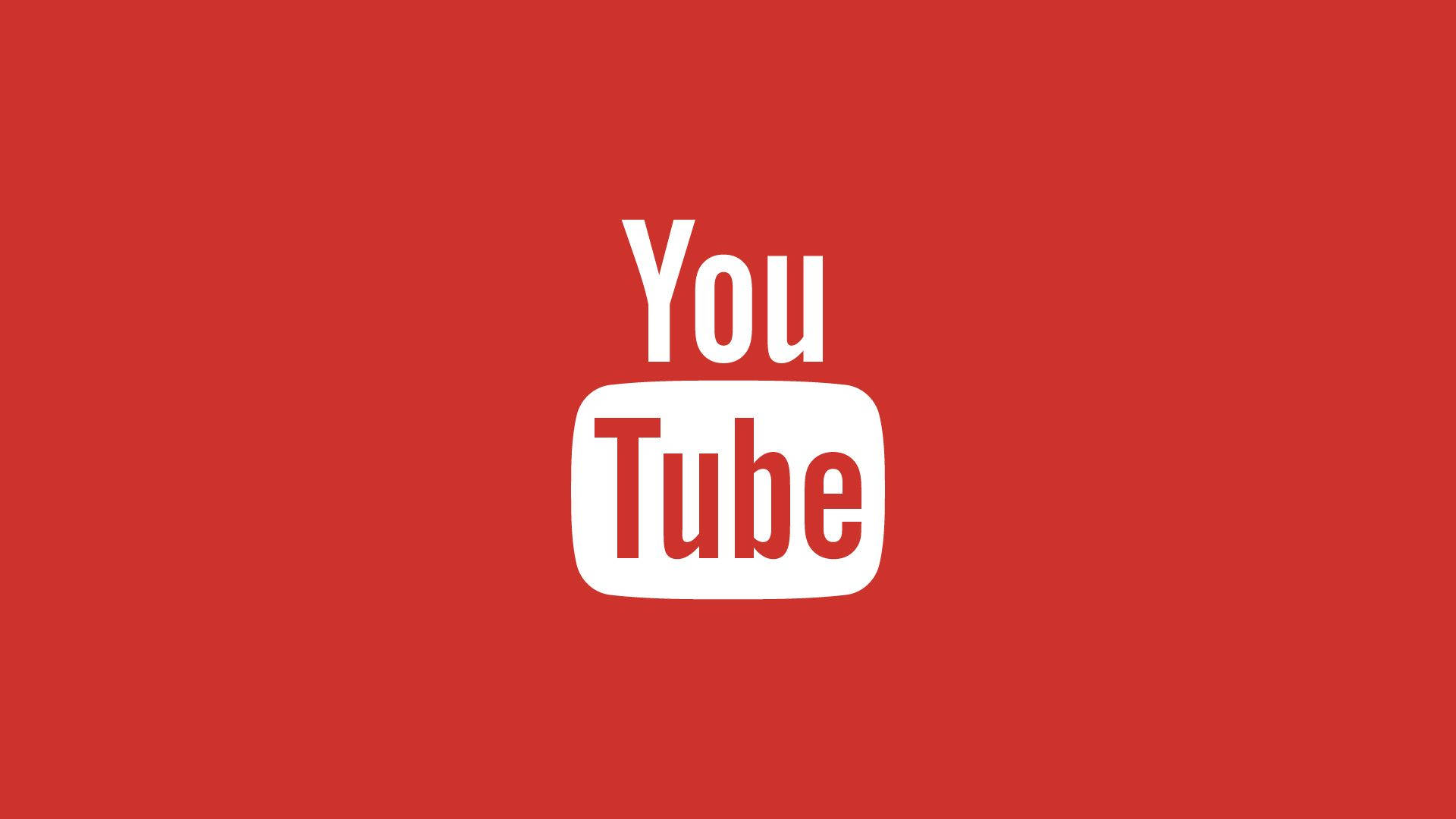 Aesthetic Youtube Classic Red White Logo