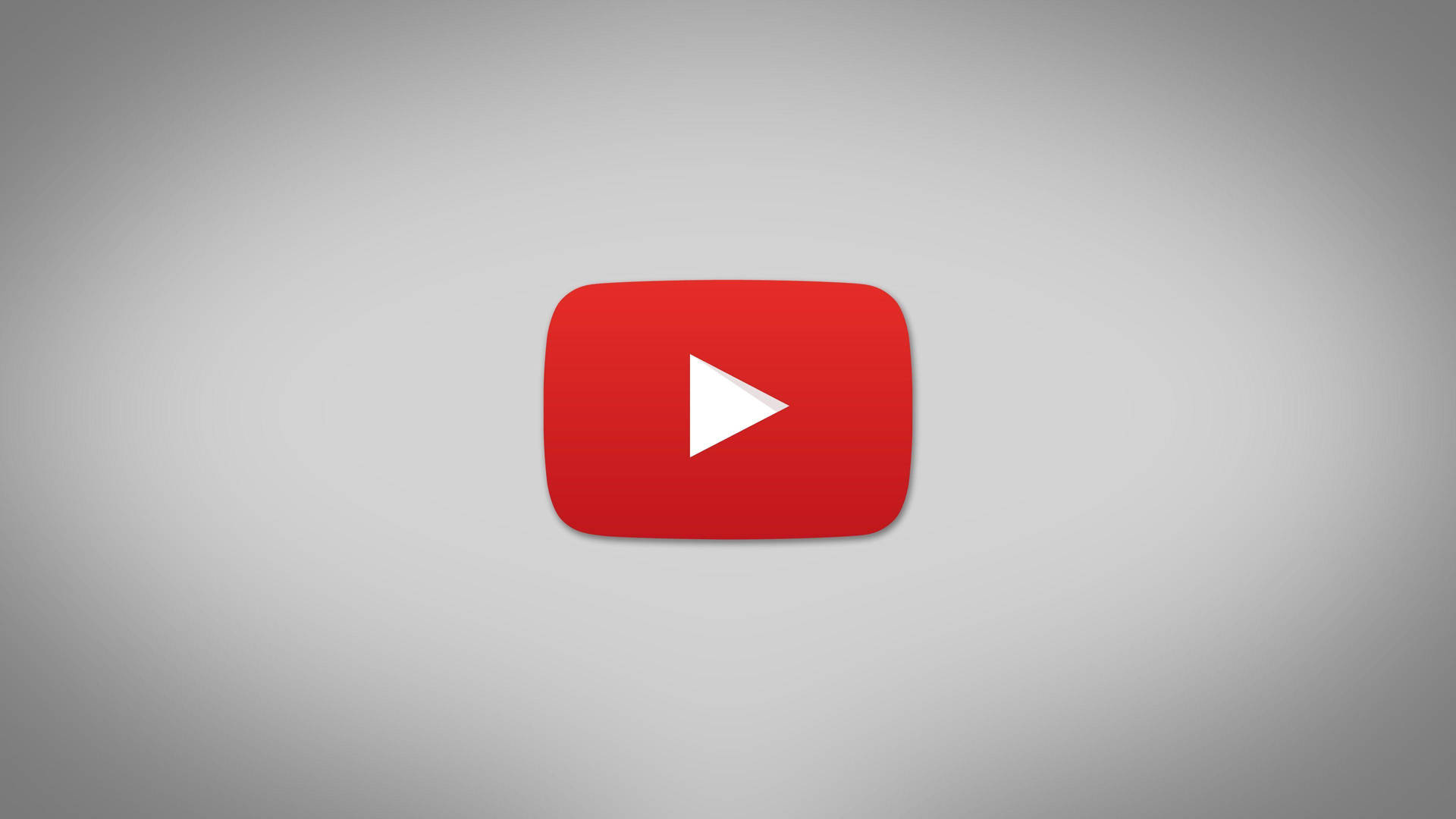 Aesthetic Youtube Minimalist Red Button Logo Background