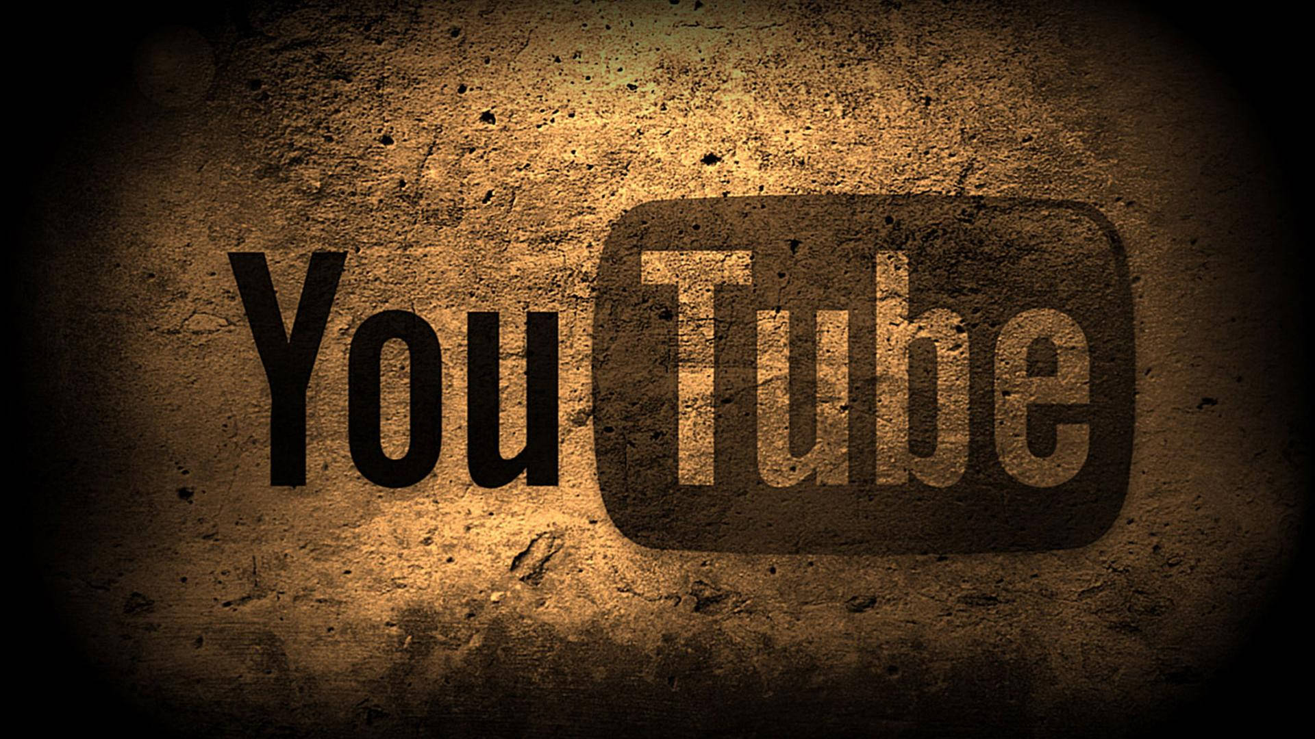 Logotiposepia Estético Do Youtube. Papel de Parede