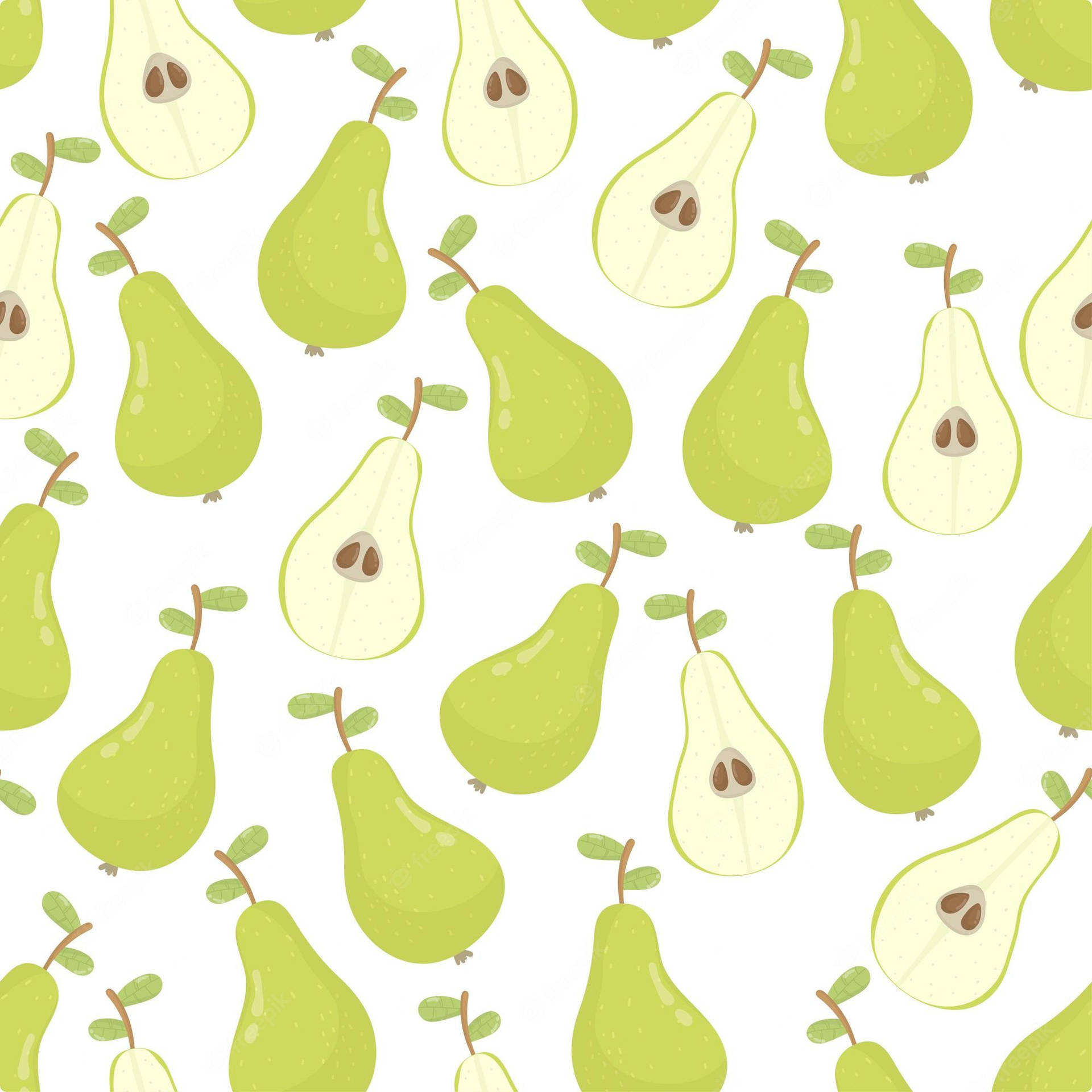 Aesthetics Slices Of Pears Poster Wallpaper