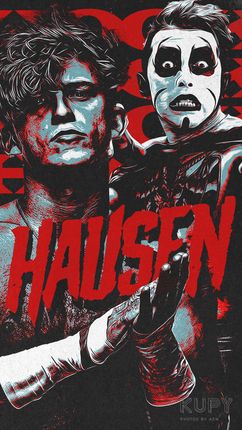 A Poster With The Words Hauzen On It Wallpaper
