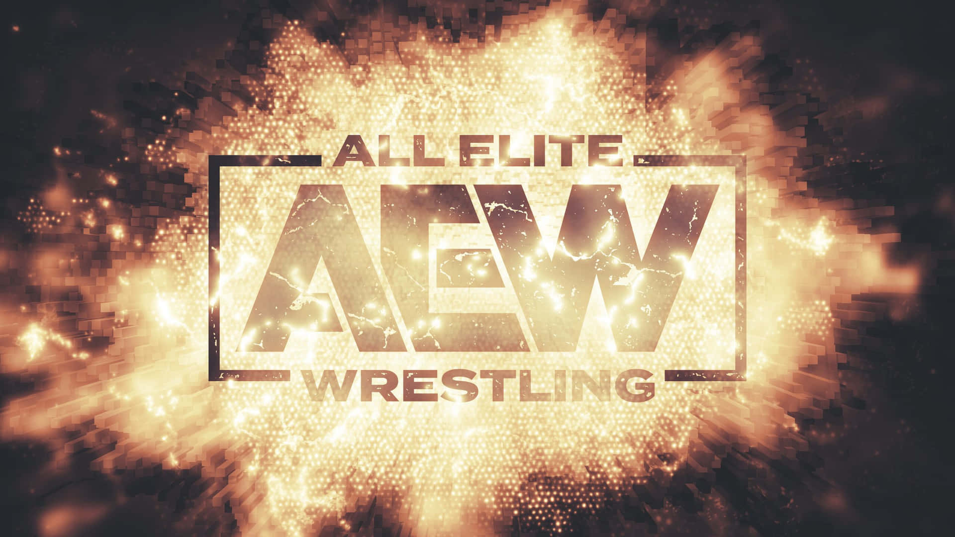 A Logo For All Eft Wrestling With Flames Wallpaper