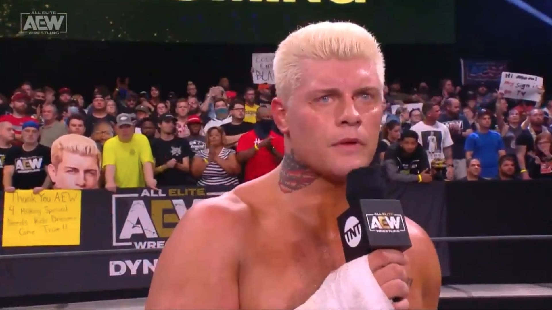 Aew Interview Of Wrestler Cody Rhodes Background