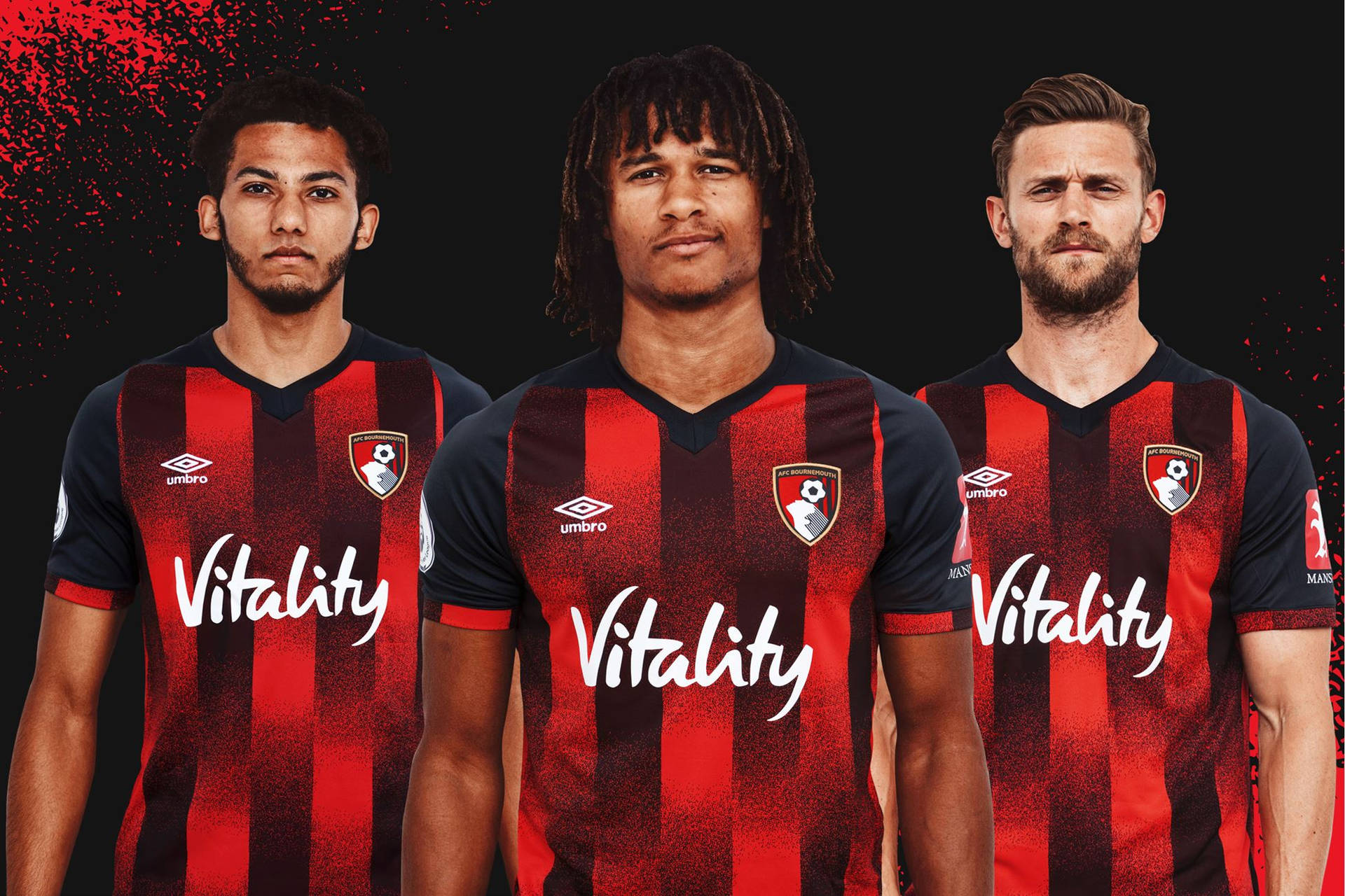 Download AFC Bournemouth Football Players Vitality Shirt Wallpaper