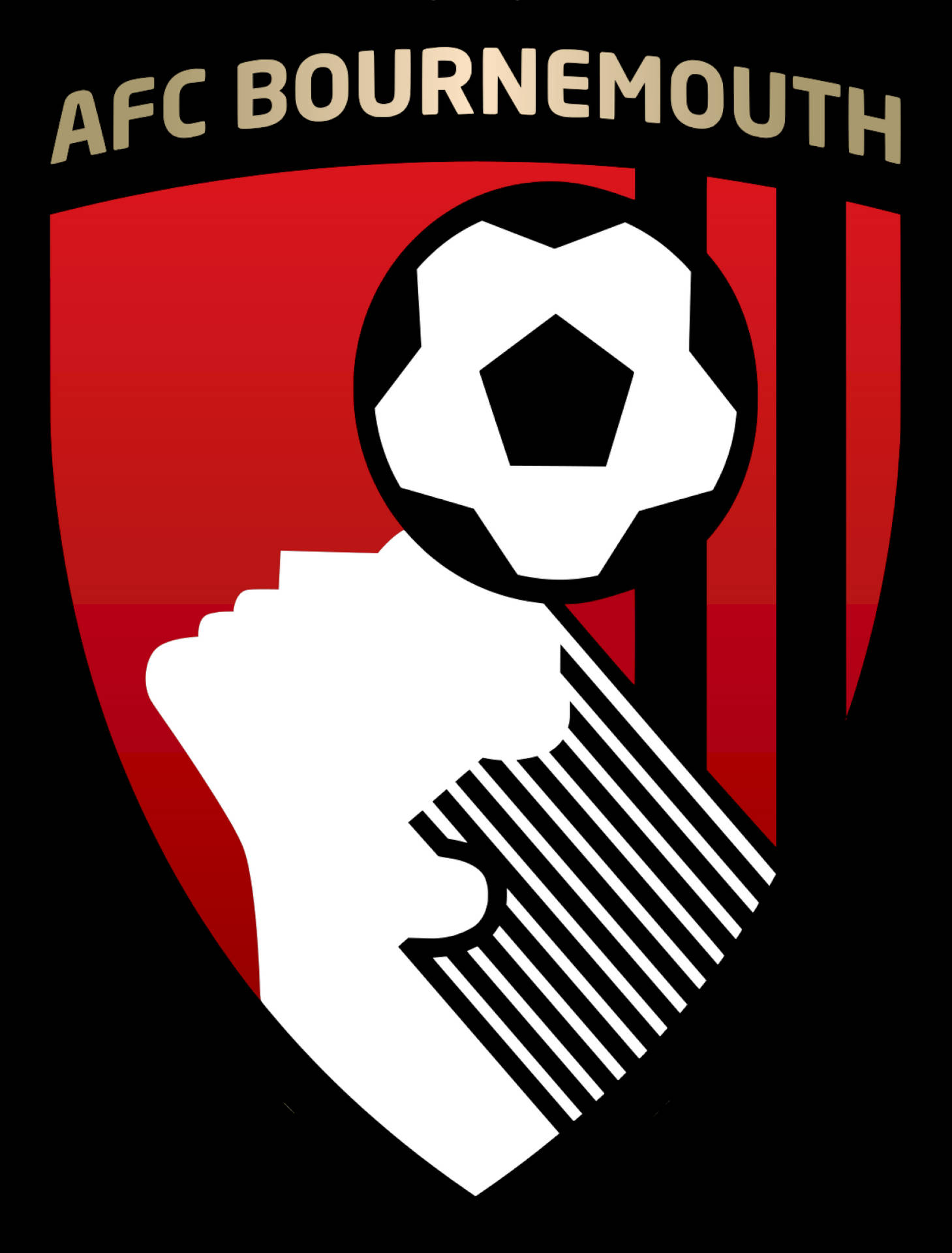 - AFC Bournemouth Officielt Hold Logo Baggrundsbillede Wallpaper