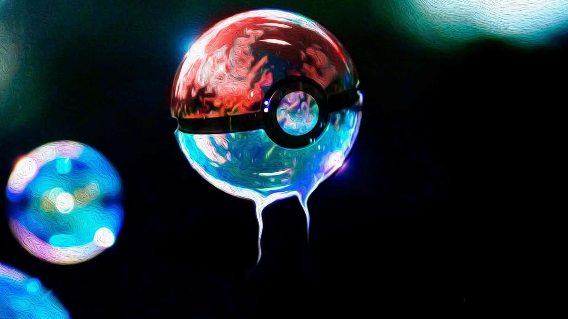 Affascinantesfondo Con La Pokeball Per L'appassionato Di Pokemon Più Esperto