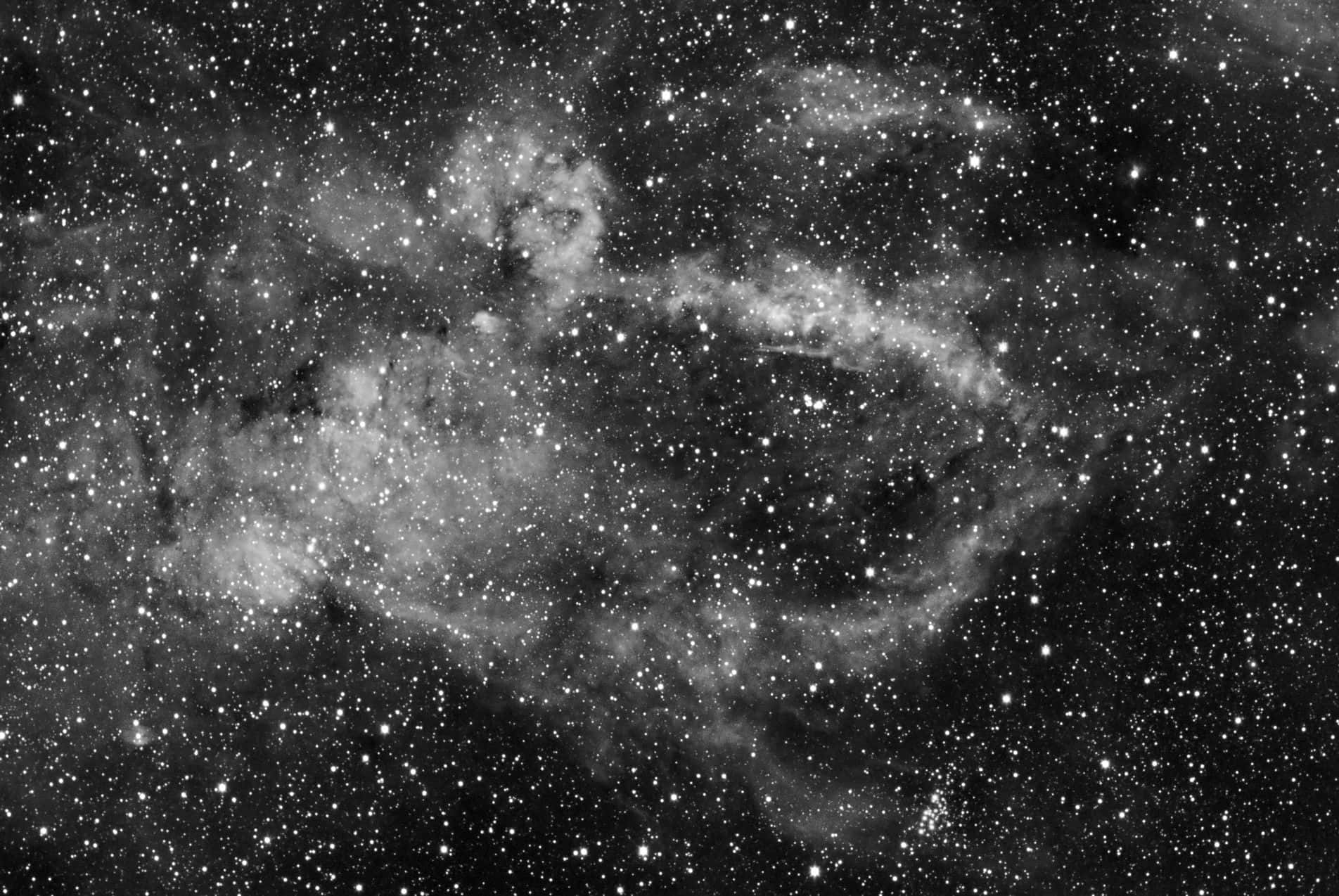 Affascinantesfondo Nero Della Galassia