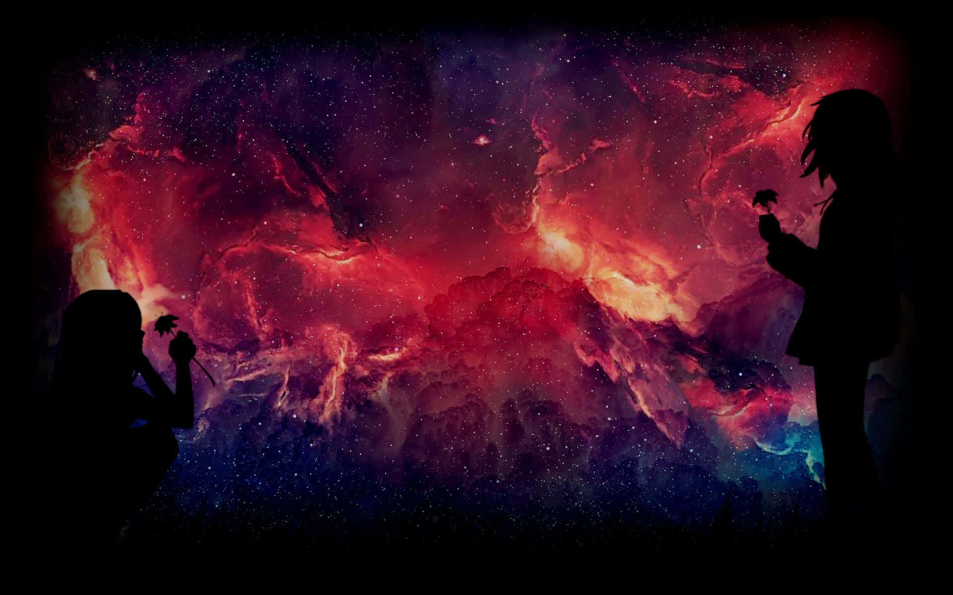 Affascinantesfondo Spaziale Rosso