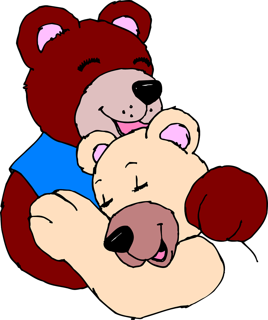 Affectionate Bear Hug PNG