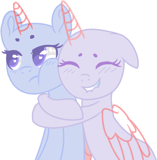 Affectionate Unicorn Friends.png PNG