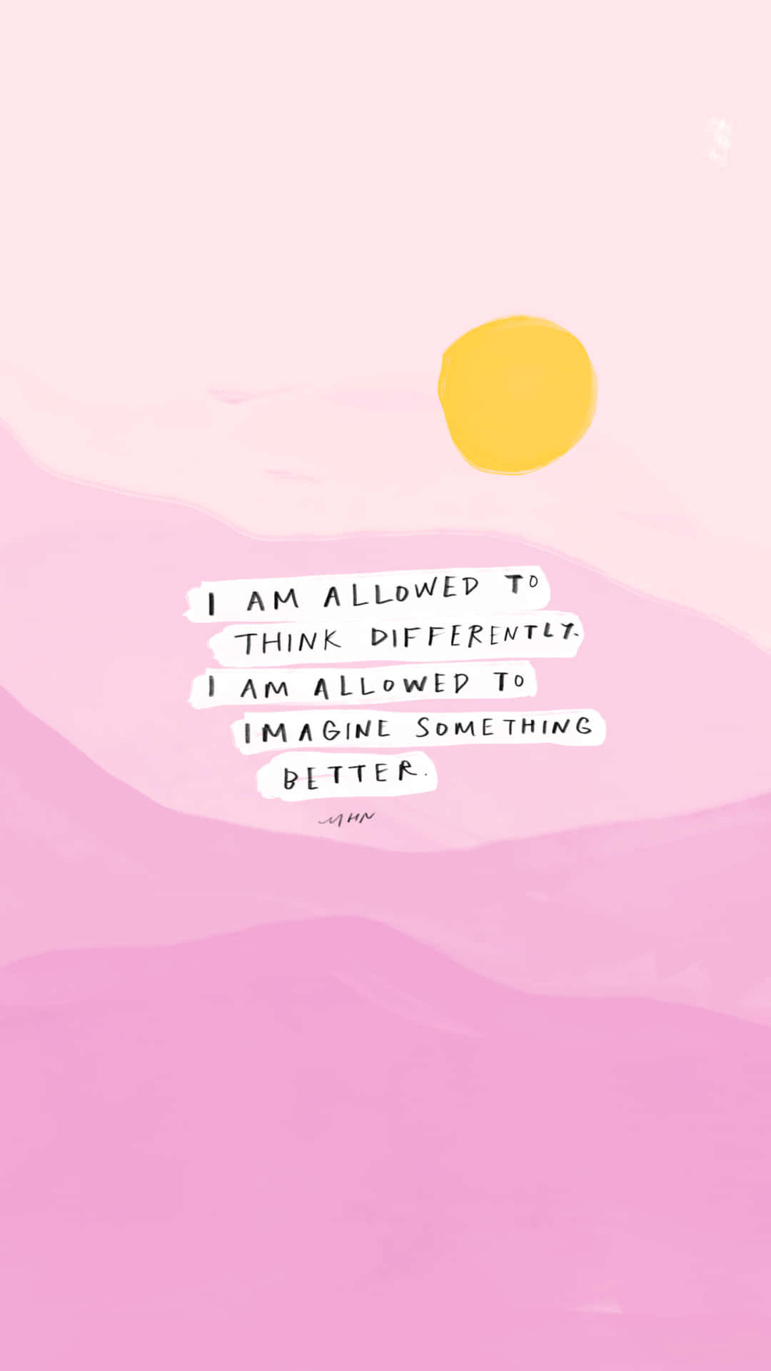 Positive Affirmations on a Colorful Background