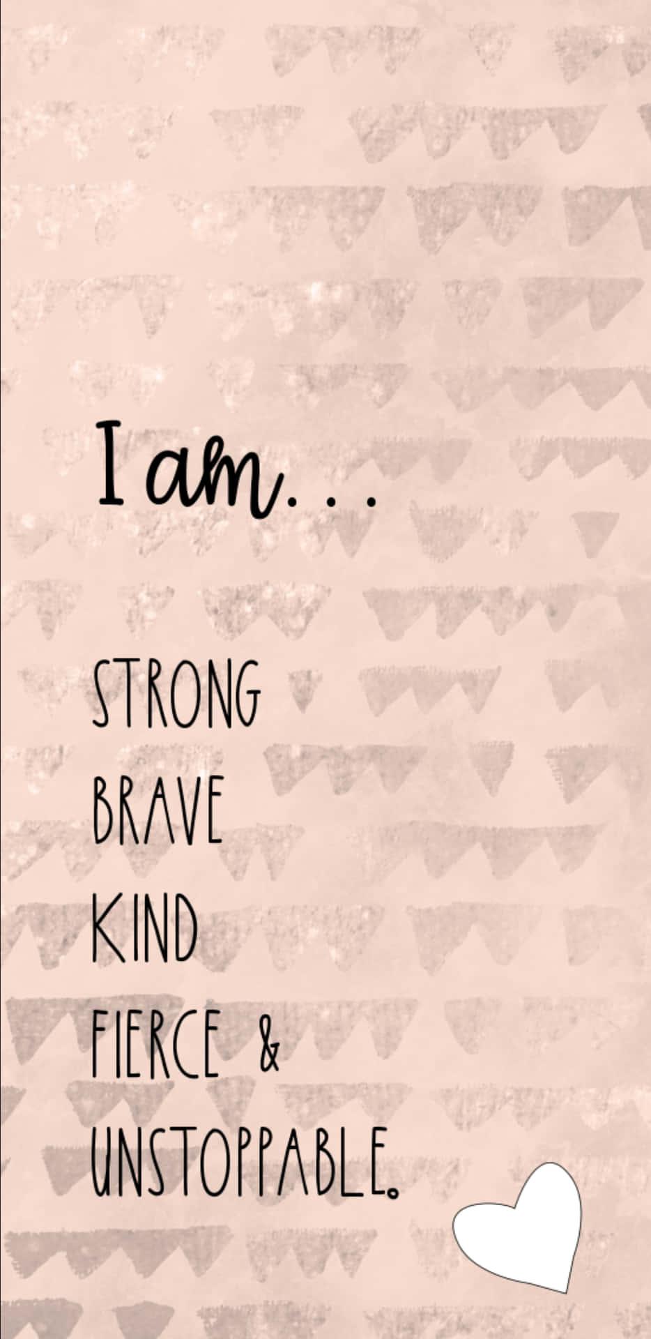 Inspiring and empowering affirmation background