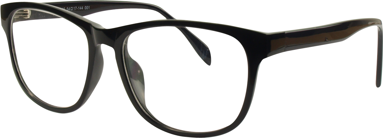 Affordable Black Eyeglasses Transparent Background PNG